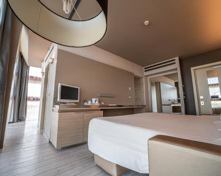 Ampia, confortevole suite di design in hotel 4 stelle a Padova